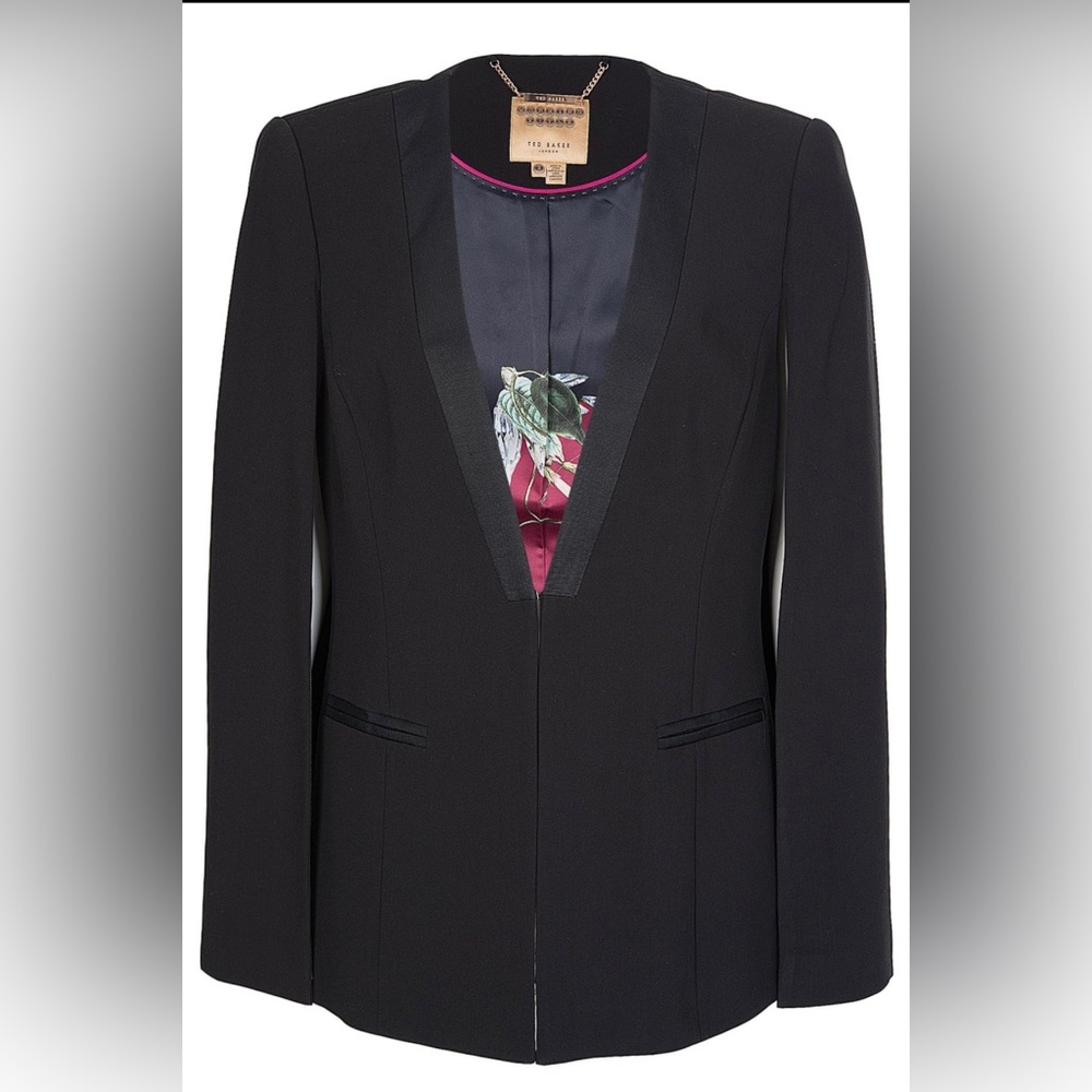 Ted Baker London Black Cape Blazer